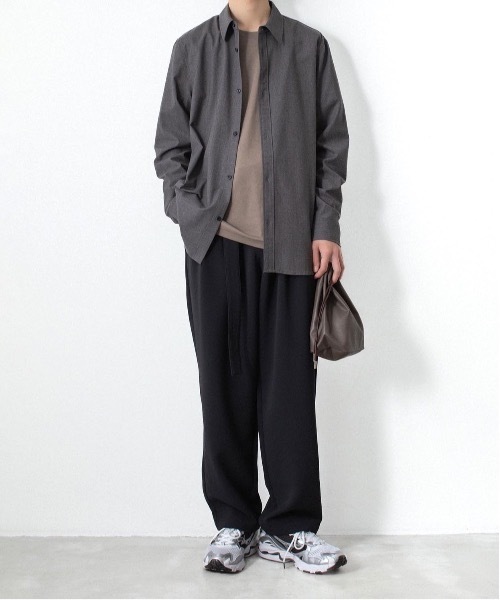 ATTACHMENT（アタッチメント）の「コットン ダブルフェイス スリムフィット L/S TEE / COTTON DOUBLE FACE SLIM FIT L/S TEE（Tシャツ/カットソー・メンズ・ダークベージュ/ダークグレー/ブラウン/ホワイト/ブラック・3/2/1）」の13枚目の写真
