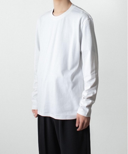 ATTACHMENT（アタッチメント）の「コットン ダブルフェイス スリムフィット L/S TEE / COTTON DOUBLE FACE SLIM FIT L/S TEE（Tシャツ/カットソー・メンズ・ダークベージュ/ダークグレー/ブラウン/ホワイト/ブラック・3/2/1）」の15枚目の写真