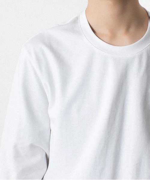 ATTACHMENT（アタッチメント）の「コットン ダブルフェイス スリムフィット L/S TEE / COTTON DOUBLE FACE SLIM FIT L/S TEE（Tシャツ/カットソー・メンズ・ダークベージュ/ダークグレー/ブラウン/ホワイト/ブラック・3/2/1）」の18枚目の写真