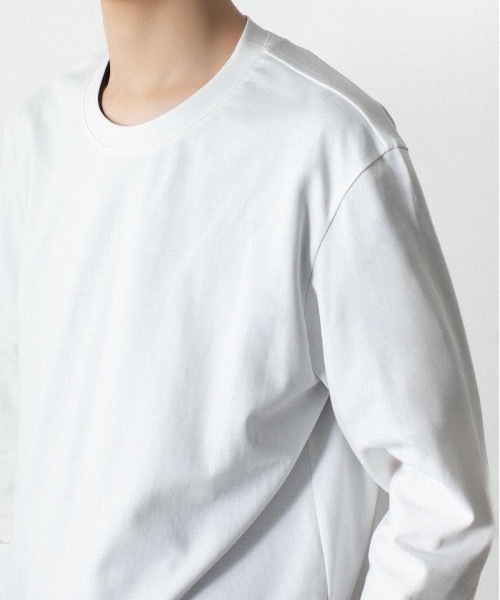 ATTACHMENT（アタッチメント）の「コットン ダブルフェイス スリムフィット L/S TEE / COTTON DOUBLE FACE SLIM FIT L/S TEE（Tシャツ/カットソー・メンズ・ダークベージュ/ダークグレー/ブラウン/ホワイト/ブラック・3/2/1）」の19枚目の写真