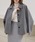 DAY CLOSET�i�f�C �N���[�[�b�g�j�́u�y���L���e�B���O/�O��A�V���Ō��p�J�o�[�A�b�v�z�����`�F�b�N�݃h���}���X���[�u�V���[�g�R�[�g ���f�B�[�X�i���̑��A�E�^�[�j�v�b�ۃO���[
