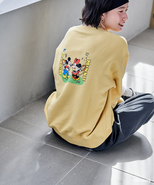 FREAK'S STORE(フリークスストア)の「<新色追加>【MICKEY MOUSE】レトロ バッグプリントスウェット/ ミッキーマウス(スウェット・レディース・ライトグレー/グリーン/チャコール/レモンイエロー・フリ-)」の19枚目の写真