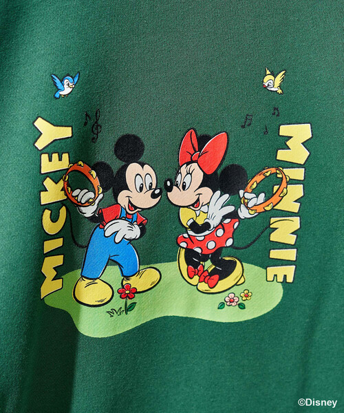 FREAK'S STORE(フリークスストア)の「<新色追加>【MICKEY MOUSE】レトロ バッグプリントスウェット/ ミッキーマウス(スウェット・レディース・ライトグレー/グリーン/チャコール/レモンイエロー・フリ-)」の17枚目の写真
