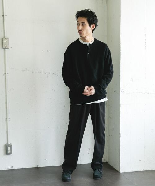 URBAN RESEARCH DOORS(アーバンリサーチドアーズ)の「ハミルトンウールヘンリーネックニット(ニット/セーター・メンズ・ライトグレー/ブラック・LARGE/MEDIUM)」の20枚目の写真