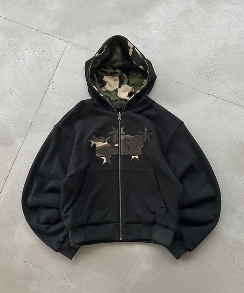 ASSORTED REVERSIBLE ZIP PARKA BLOUSON／アソートリバーシブルジップ