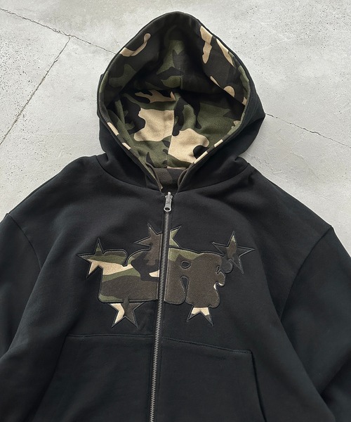 kutir(クティール)の「ASSORTED REVERSIBLE ZIP PARKA BLOUSON/アソートリバーシブルジップパーカーブルゾン(ブルゾン・メンズ・ブラック系/チャコールグレー/カーキ・MEDIUM/LARGE)」の19枚目の写真