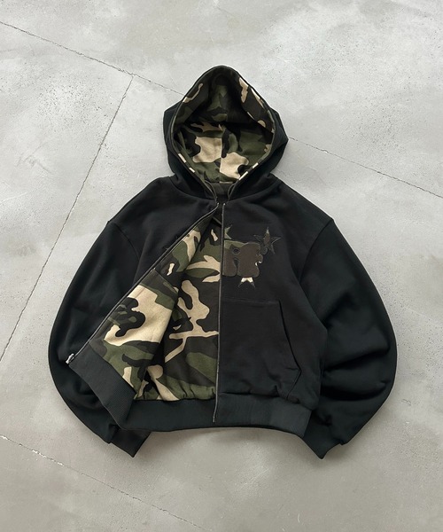 ASSORTED REVERSIBLE ZIP PARKA BLOUSON／アソートリバーシブルジップ