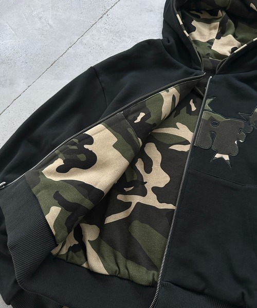 セール】ASSORTED REVERSIBLE ZIP PARKA BLOUSON／アソート