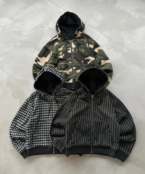 ASSORTED REVERSIBLE ZIP PARKA BLOUSON／アソートリバーシブルジップ