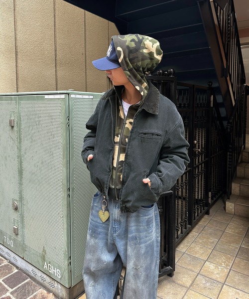 kutir(クティール)の「ASSORTED REVERSIBLE ZIP PARKA BLOUSON/アソートリバーシブルジップパーカーブルゾン(ブルゾン・メンズ・ブラック系/チャコールグレー/カーキ・MEDIUM/LARGE)」の21枚目の写真