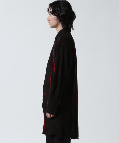 KMRii(ケムリ)の「KMRii/ケムリ/Shadow Vine Long Flannel Shirt(シャツ/ブラウス・メンズ・レッド・1/2/3)」の12枚目の写真