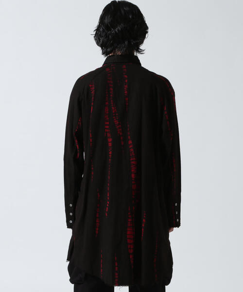 KMRii(ケムリ)の「KMRii/ケムリ/Shadow Vine Long Flannel Shirt(シャツ/ブラウス・メンズ・レッド・1/2/3)」の13枚目の写真