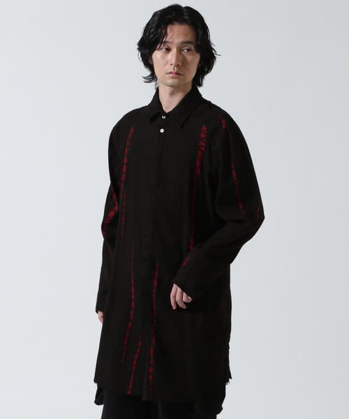KMRii/ケムリ/Shadow Vine Long Flannel Shirt | ヤマダウェブコム