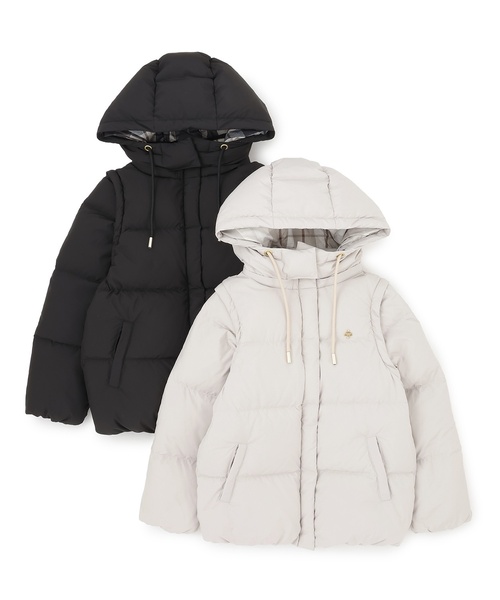 ケイトスペードチルドレン　ダウンジャケット ペプラムダウンジャケット(100cm 紺): キッズ - ナルミヤ オンライン