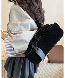 SALTMINT（ソルトミント）の「スエードリボンボウリングバッグ（ショルダーバッグ）」