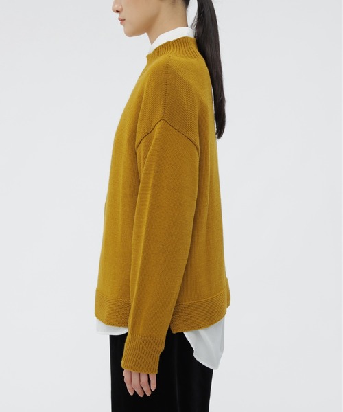 MARGARET HOWELL（マーガレットハウエル）の「CORD YARN WOOL（ニット/セーター・レディース・ブラック/マスタード・2）」の12枚目の写真