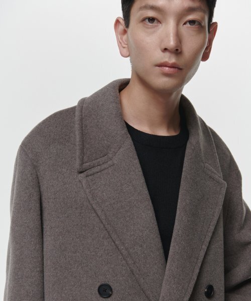 MUSINSA STANDARD（ムシンサスタンダード）の「カシミアブレンド特大ダブルコート[Toff]（チェスターコート・メンズ・その他・MEDIUM/LARGE/X-LARGE/XX-LARGE）」の19枚目の写真