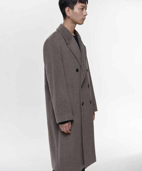 MUSINSA STANDARD（ムシンサスタンダード）の「カシミアブレンド特大ダブルコート[Toff]（チェスターコート・メンズ・その他・MEDIUM/LARGE/X-LARGE/XX-LARGE）」の4枚目の写真