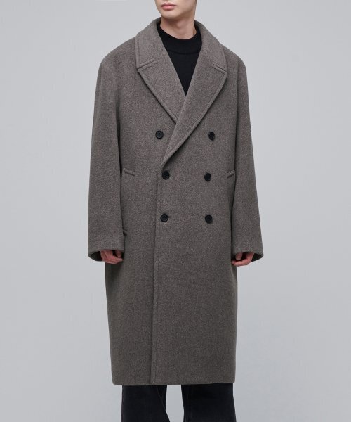 MUSINSA STANDARD（ムシンサスタンダード）の「カシミアブレンド特大ダブルコート[Toff]（チェスターコート・メンズ・その他・MEDIUM/LARGE/X-LARGE/XX-LARGE）」の6枚目の写真