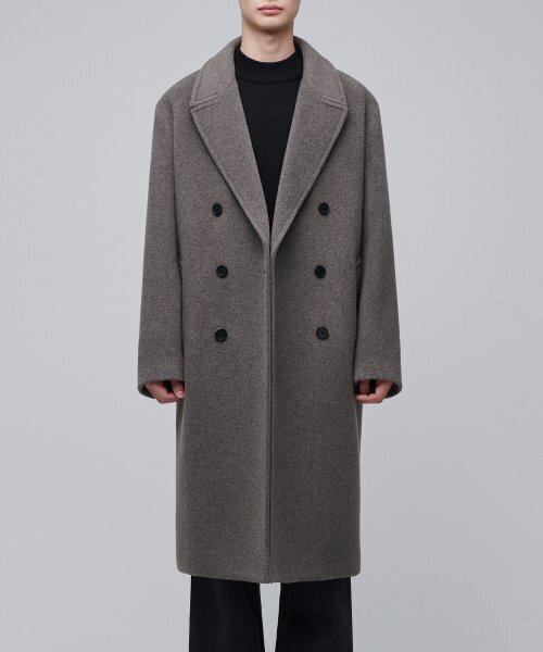 MUSINSA STANDARD（ムシンサスタンダード）の「カシミアブレンド特大ダブルコート[Toff]（チェスターコート・メンズ・その他・MEDIUM/LARGE/X-LARGE/XX-LARGE）」の8枚目の写真