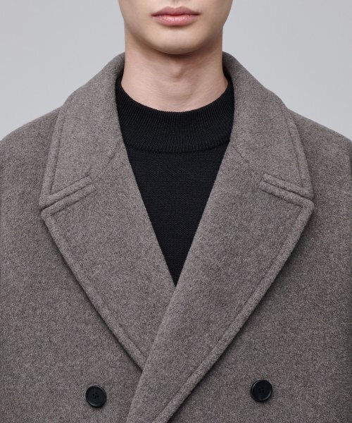 MUSINSA STANDARD（ムシンサスタンダード）の「カシミアブレンド特大ダブルコート[Toff]（チェスターコート・メンズ・その他・MEDIUM/LARGE/X-LARGE/XX-LARGE）」の10枚目の写真