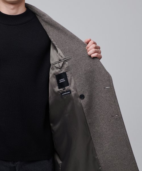 MUSINSA STANDARD（ムシンサスタンダード）の「カシミアブレンド特大ダブルコート[Toff]（チェスターコート・メンズ・その他・MEDIUM/LARGE/X-LARGE/XX-LARGE）」の15枚目の写真