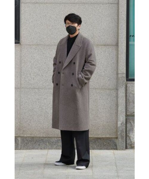 MUSINSA STANDARD（ムシンサスタンダード）の「カシミアブレンド特大ダブルコート[Toff]（チェスターコート・メンズ・その他・MEDIUM/LARGE/X-LARGE/XX-LARGE）」の16枚目の写真
