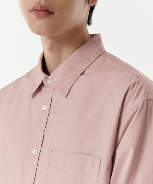 MUSINSA STANDARD（ムシンサスタンダード）の「リラックスドウォッシュドポプリンシャツ [デザートピンク]（シャツ/ブラウス・メンズ・その他・SMALL/MEDIUM/LARGE/X-LARGE/XX-LARGE）」の9枚目の写真