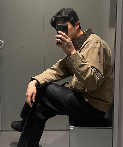 MUSINSA STANDARD（ムシンサスタンダード）の「リラックスドウォッシュドポプリンシャツ [デザートピンク]（シャツ/ブラウス・メンズ・その他・SMALL/MEDIUM/LARGE/X-LARGE/XX-LARGE）」の5枚目の写真