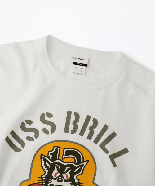 OUTSTANDING(アウトスタンディング)の「MIL SERIES LONG SLEEVE(USS BRILL)_WHITE(Tシャツ/カットソー・レディース・その他・SMALL/MEDIUM/LARGE)」の3枚目の写真