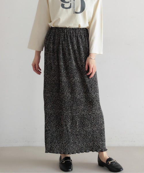 NOMBRE IMPAIR(ノンブルアンペール)の「モノトーンプリーツ イージースカート(スカート・レディース・ブラック系その他/ブラック・FREE)」の2枚目の写真