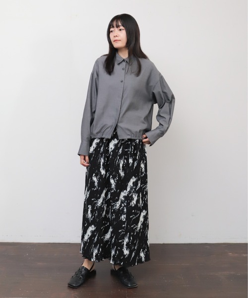 NOMBRE IMPAIR(ノンブルアンペール)の「モノトーンプリーツ イージースカート(スカート・レディース・ブラック系その他/ブラック・FREE)」の8枚目の写真