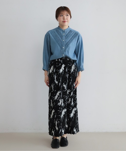 NOMBRE IMPAIR(ノンブルアンペール)の「モノトーンプリーツ イージースカート(スカート・レディース・ブラック系その他/ブラック・FREE)」の17枚目の写真