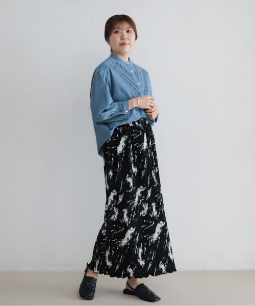 NOMBRE IMPAIR(ノンブルアンペール)の「モノトーンプリーツ イージースカート(スカート・レディース・ブラック系その他/ブラック・FREE)」の18枚目の写真