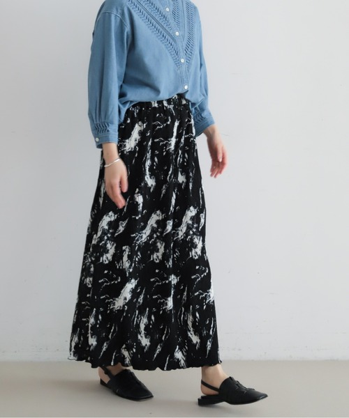 NOMBRE IMPAIR(ノンブルアンペール)の「モノトーンプリーツ イージースカート(スカート・レディース・ブラック系その他/ブラック・FREE)」の20枚目の写真