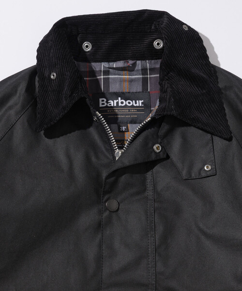 FREAK'S STORE（フリークスストア）の「Barbour/バブアー 【販路限定】MODIFIED TRANSPORT WAX JACKET / トランスポート ワックス ショート ジャケット / MWX2496（ブルゾン・レディース・オリーブ/ブラック・36/34/38）」の20枚目の写真