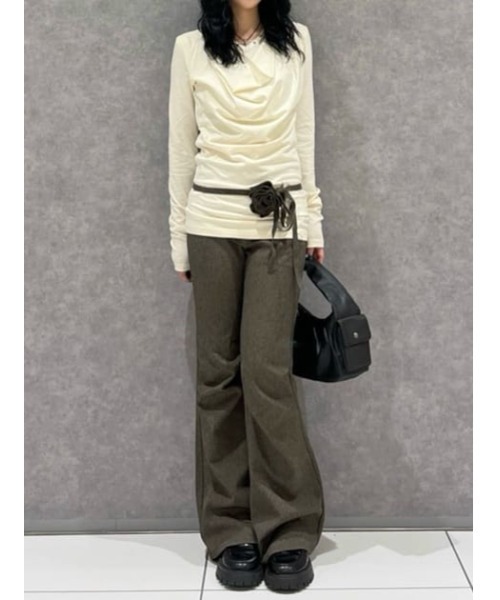 DRAPE STUDS CUT チュニック（Tシャツ/カットソー）｜LAGUA GEM