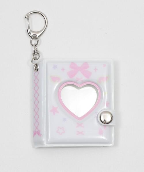 WEGO（ウィゴー）の「WEGO/リボンハートIDフォトアルバムキーホルダー（おもちゃ・レディース・サックスブルー/ライトピンク/ライトパープル/ホワイト系その他・FREE）」の2枚目の写真