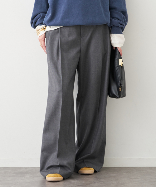 WOOL TUCK パンツ（スラックス）｜Deuxieme Classe（ドゥーズィエム