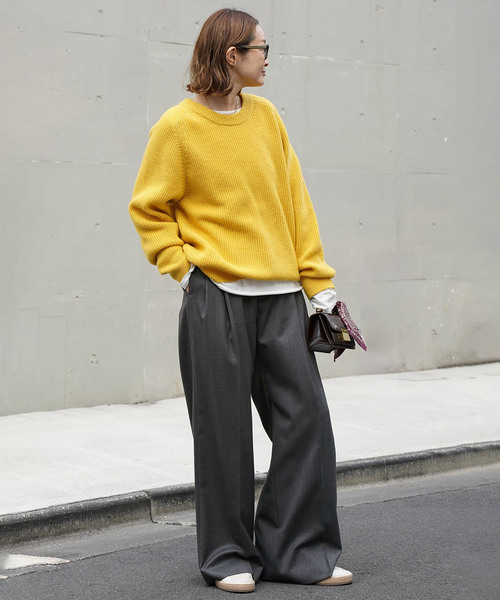 WOOL TUCK パンツ（スラックス）｜Deuxieme Classe（ドゥーズィエム