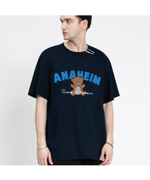 [ユニセックス]アーチロゴベア半袖Tシャツ_ネイビー