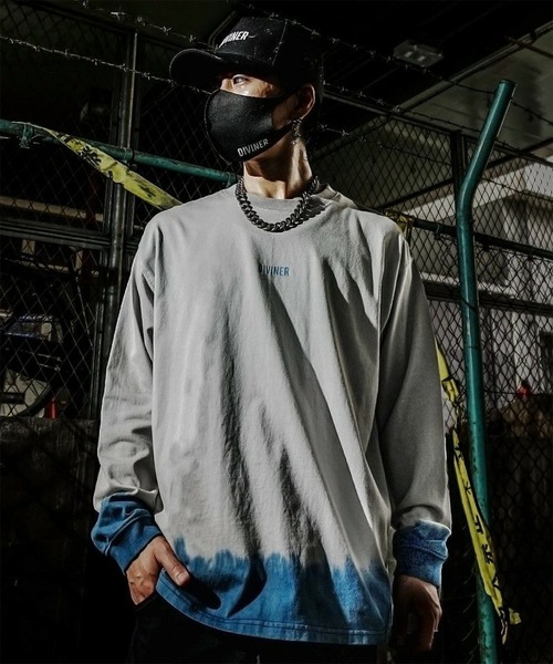 DIVINER(ディヴァイナー)の「Cusp Erosion L/TEE(グレー)(Tシャツ/カットソー・メンズ・グレー・M/L)」の1枚目の写真