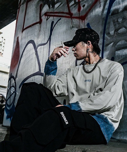 DIVINER(ディヴァイナー)の「Cusp Erosion L/TEE(グレー)(Tシャツ/カットソー・メンズ・グレー・M/L)」の2枚目の写真