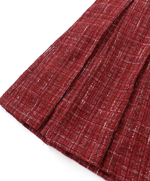 BeBe（ベベ）の「【お揃い】エタンセルラメツイードプリーツジャンパースカート（ワンピース・キッズ・ブルー系その他2/レッド系その他・100cm/140cm/150cm/120cm/130cm/110cm）」の8枚目の写真