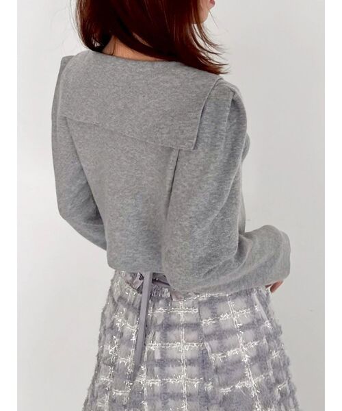 POLO BCS（ポロ ビーシーエス）の「【POLO BCSコラボ】テーラーカラーニットトップス ※BROWN WEB限定カラー（ニット/セーター・レディース・アイボリー/グレー/ピンク/ブラウン・FREE）」の15枚目の写真