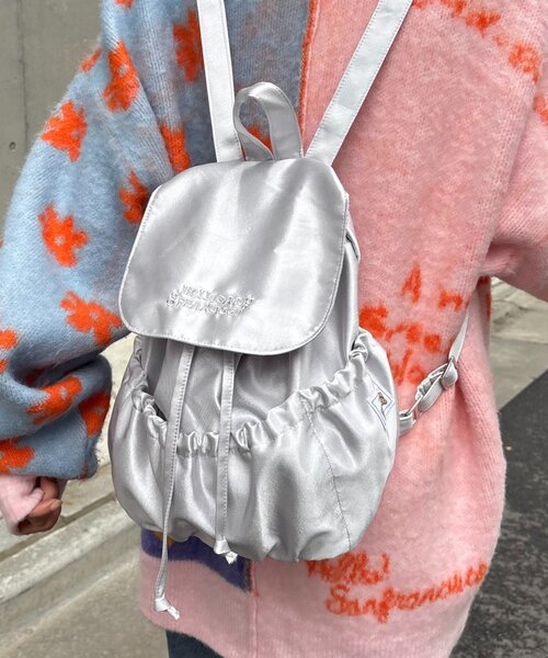 HELLO.SANFRANCISCO（ハローサンフランシスコ）の「★【HELLO.SANFRANCISCO/ハローサンフランシスコ】ロゴ刺繍サテンリュックサック（バックパック/リュック・レディース・ブルー/シルバー/ピンク・ONE SIZE）」の17枚目の写真