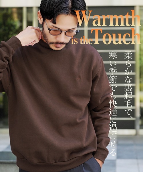 jiggys shop（ジギーズショップ）の「裏起毛 ワンポイント刺繍 クルー