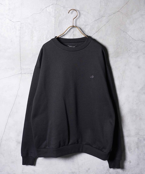 jiggys shop（ジギーズショップ）の「裏起毛 ワンポイント刺繍 クルーネック スウェット トレーナー（スウェット・メンズ・ホワイト/ネイビー/ブラウン/グレー/ブラック・MEDIUM/LARGE/X-LARGE）」の13枚目の写真