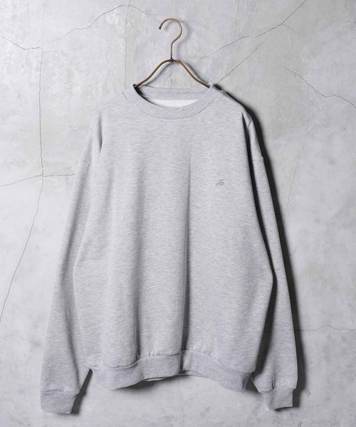 jiggys shop（ジギーズショップ）の「裏起毛 ワンポイント刺繍 クルーネック スウェット トレーナー（スウェット・メンズ・ホワイト/ネイビー/ブラウン/グレー/ブラック・MEDIUM/LARGE/X-LARGE）」の11枚目の写真