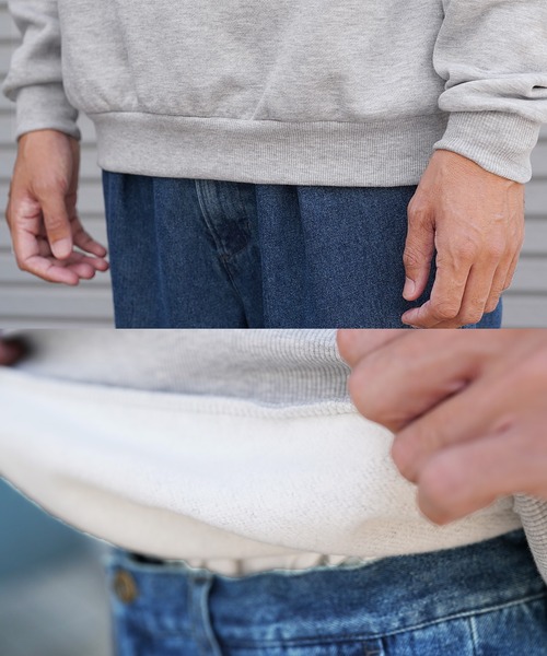 jiggys shop（ジギーズショップ）の「裏起毛 ワンポイント刺繍 クルーネック スウェット トレーナー（スウェット・メンズ・ホワイト/ネイビー/ブラウン/グレー/ブラック・MEDIUM/LARGE/X-LARGE）」の21枚目の写真